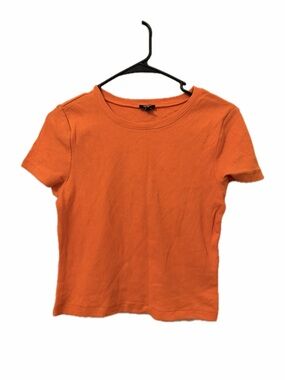 Express Short Sleeve Crewneck Tee in Orange